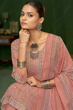 Load image into Gallery viewer, Jaam Satin Digital Print Casual Pink Salwar Kameez