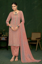 Load image into Gallery viewer, Jaam Satin Digital Print Casual Pink Salwar Kameez