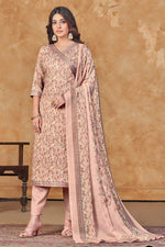 Load image into Gallery viewer, Jaam Satin Digital Print Casual Salwar Suit In Peach Color