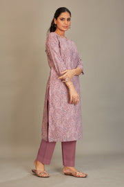 Sukura Digital Printed Fabric Mauve Kurti