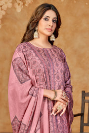 Jaam Satin Digital Print Pink Casual Salwar Kameez
